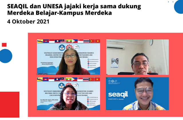 SEAQIL dan UNESA jajaki kerja sama  program MBKM, literasi, riset, dan BIPA