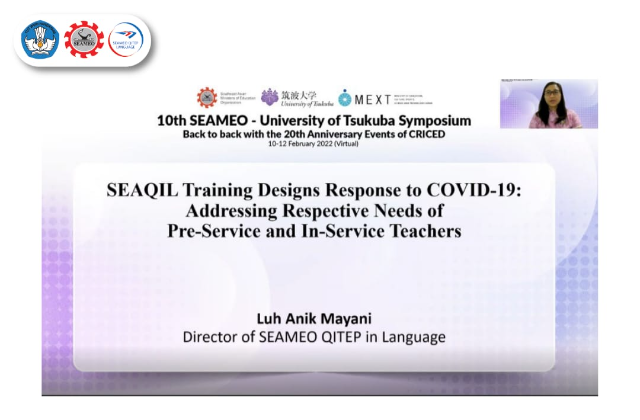 The 10th SEAMEO University of Tsukuba Symposium: SEAQIL melakukan adaptasi selama pandemi Covid 19