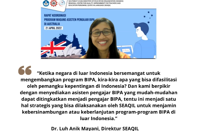 SEAQIL magangkan mahasiswa sebagai asisten pengajar BIPA di Australia