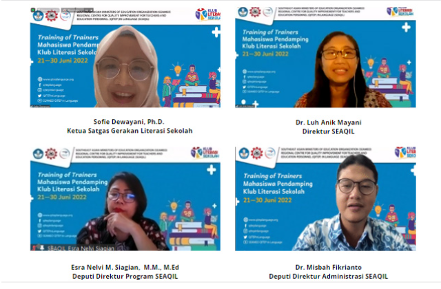 SEAQIL latih mahasiswa jadi pendamping literasi andal dalam Klub Literasi Sekolah