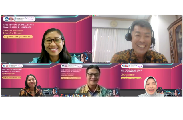 SEAQIL Siapkan Bahan Ajar Simakan melalui Klub Virtual Bahasa Jepang