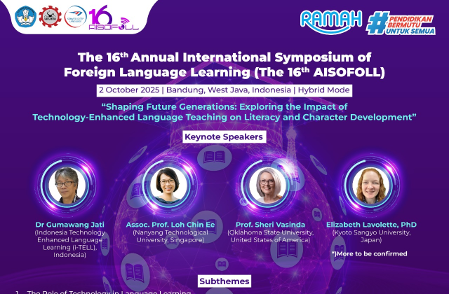 Call for Papers: The 16th Annual International Symposium of Foreign Language Learning (AISOFOLL)